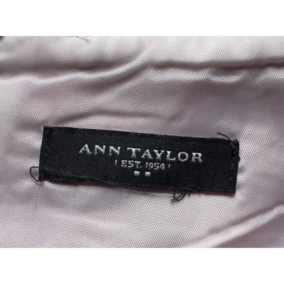 Ann Taylor Red Round Neck Sleeveless Lined Dress w/Zipper Closure - Picture 10 of 11